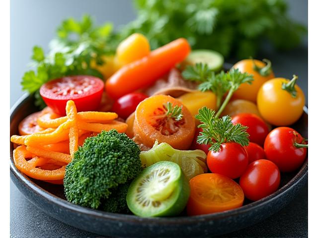 Imagen de un plato de comida saludable